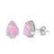 925 Sterling Silver Opal Stud Earrings - Teardrop