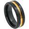 Scratch Free Tungsten Carbide Ring - 8mm Black Rhodium Plated