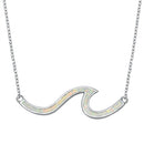 925 Sterling Silver Wave Necklace