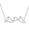 925 Sterling Silver Triple Waves Necklace