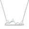 925 Sterling Silver Mountains Necklace