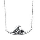925 Sterling Silver Waves Necklace