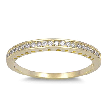 925 Sterling Silver  CZ Band