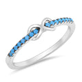 925 Sterling Silver Infinity CZ Ring