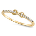 925 Sterling Silver Infinity CZ Ring