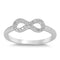 925 Sterling Silver Infinity Ring With CZ