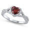 925 Sterling Silver Ring With CZ Heart