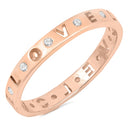 925 Sterling Silver LOVE Rings - Stackable