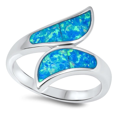 925 Sterling Silver Rings With Opal Inlay
