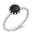 925 Sterling Silver Ring With Black Onyx