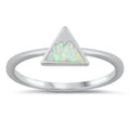 925 Sterling Silver Mountain Ring With Opal Inlay