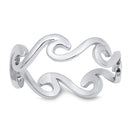 925 Sterling Silver Wave Ring - Waves All Around