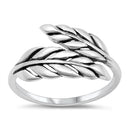 925 Sterling Silver Leave Ring
