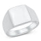 925 Sterling Silver Square Ring - Signet