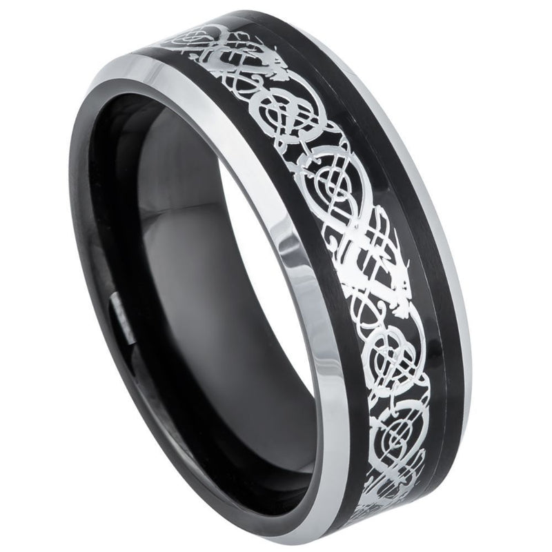 Celtic Dragon Stainless Steel Ring – GTHIC