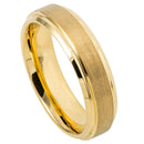 Scratch Free Tungsten Carbide Ring - Gold Plated - 6mm or 8mm