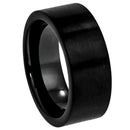 Scratch Free Tungsten Carbide Rings - 12mm Black Rhodium Plated