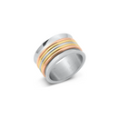 Stainless Steel Tri-Color Gold Anti-Anxiety