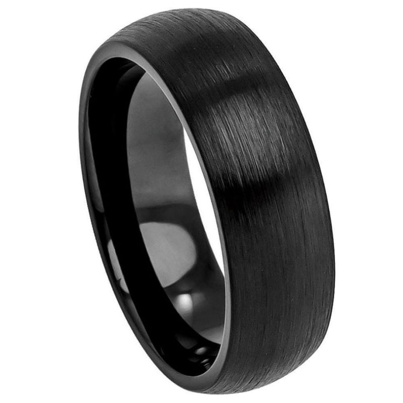 Scratch Free Tungsten Carbide Rings - 4mm Black Rhodium Plated