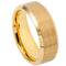 Scratch Free Tungsten Carbide Ring - Yellow Gold Plated - 6mm or 8mm