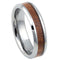 Scratch Free Tungsten Carbide Ring With Koa Wood Inlay - 6mm or 8mm