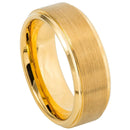 Scratch Free Tungsten Carbide Ring - Gold Plated - 6mm or 8mm