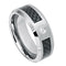 Scratch Free Tungsten Carbide Ring - 8mm With Genuine Diamond